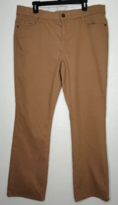 Liz Claiborne Women's Sarah Bootcut Mid-Rise Pants Size 16 French Caramel $54 - Image 1 of 4