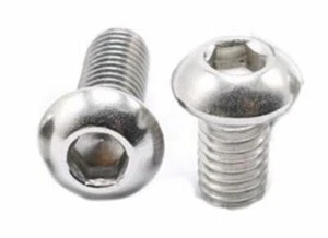 100 tornillos hexagonales con botones M5x8 clase de alta resistencia 10,9 enchapados en cromo - Imagen 1 de 1