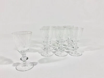 10x Kosta Boda Vicke Lindstrand Sickan Crystal Schnapps Shot Glasses 9 cm - Image 1 of 4