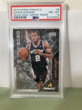 2013-14 Panini Pinnacle Team 2020 Kawhi Leonard #8 Artist Proof PSA 8s