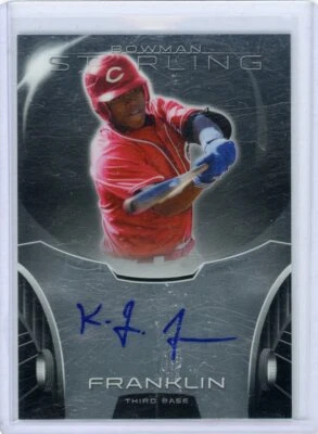 kevin franklin 2013 bowman sterling prospect auto reds (lot of 2) - Image 1 of 2