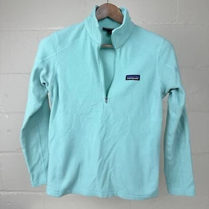 Patagonia Half Zip Pullover Fleece Sweatshirt Jacket Womens SIze Small Blue - Picture 1 of 5