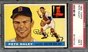 1955 Topps High #206 Pete Daley PSA 7 Boston Red Sox 3103