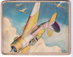 Stunts in Combat 1941 Gum Inc Uncle Sam Airman #42 - WW2 War Card - Picture 1 of 1