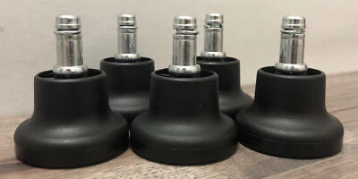 5 Pack Bell Glides Replaces Wheels Of Office Drafting Chair • Standard Fits Most - Image 1 of 4