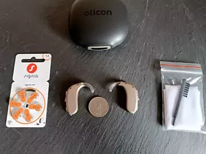 Oticon Xceed 1 SP Super Power BTE hearing aids 48 Channels Wireless App control - Picture 1 of 1