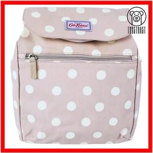 Cath Kidston Backpack Rucksack Handbag Polka Dot Button Spot Matte Oilcloth CL61 - Picture 1 of 13