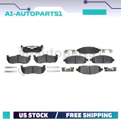 For 2006 2007 2008 2009 2010 Jeep Commander Front Rear Brake Pads Kit - Image 1 of 4