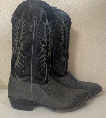 Botas de Vaquero Nocona De Colección Para Hombre 12 EE Hechas en EE. UU. Gris Estampado de Elefante Foto 1 de 4