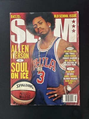 NBA SLAM MAGAZINE #32 Allen Iverson 76ers marzo 1999 (con carteles) raro vintage Foto 1 de 3