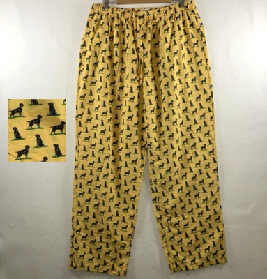 VTG 90s Alynn Mens Novelty AOP Dog Pajama Lounge Pants XL 100% Cotton Dog Dad - Image 1 of 4