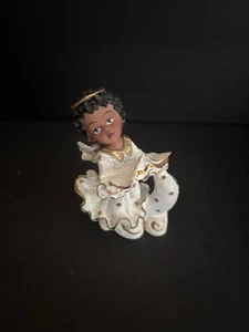 Junge afrikanische Mädchen Engel Figur - Bild 1 von 2