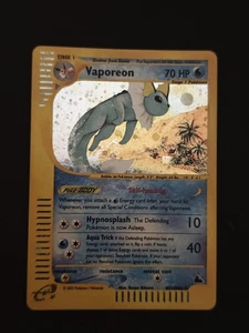 Vaporeon Holo H31/H32 Skyridge ENG Vintage Wotc E Series Pokemon Karte Nm - Bild 1 von 12