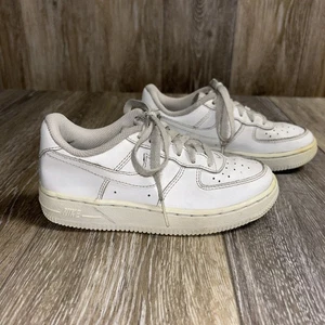 Nike Air Force 1 AF1 One PS Triple White Youth US Size 12C 314193-117 Shoes - Picture 1 of 11