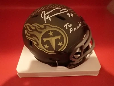 Jevon Kearse Signed Titans 25 STS Mini Helmet W/ THE FREAK JSA WC214145 - Image 1 of 3