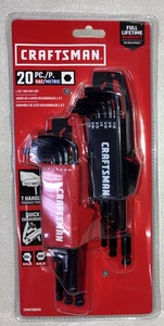 Juego de llaves hexagonales CRAFTSMAN 20 piezas modelo # CMHT26020 L a T nuevo sello de fábrica - Imagen 1 de 9