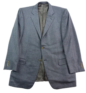 Ermenegildo Zegna italy 56L 46L Pure Cashmere blazer jacket sport suit coat blue - Picture 1 of 12
