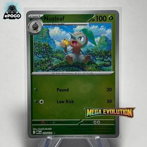Nuzleaf 014/132 Reverse Holo Pokemon TCG: Mega Evolution Card MINT SHIPPED TODAY - Picture 1 of 2