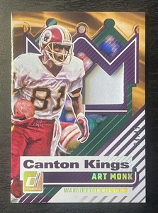 2025 DONRUSS ART MONK CANTON KINGS PATCH /49 #CM-AMK WASHINGTON REDSKINS HOF - Picture 1 of 11