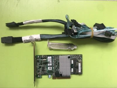 LSI 9267-8i 6Gb PCIE 2.0 512MB 8Port SAS Controller Card+8087 to (4) 7-Pin SATA - Image 1 of 4