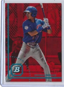 Reginald Preciado 2022 Bowman Heritage Chrome Red Refractor #BHPC-77 Cubs 1/5 - Picture 1 of 2