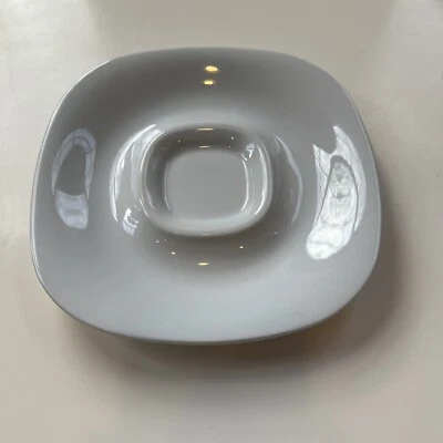 Block Langenthal Switzerland Transition White Saucer - 5 Available - Image 1 of 4
