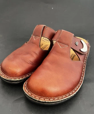 Mules/Zuecos Finn Comfort Alemania Belem Cuero Marrón Mujer Talla 36 D/US 6 Foto 1 de 4