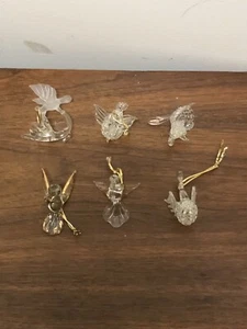 Six Miscellaneous Glass Bird Ornaments - Picture 1 of 7