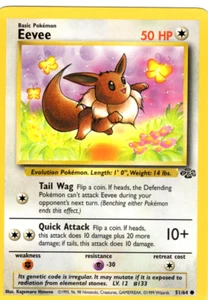 EEVEE 51/64 JUNGLE SET UNLIMITED POKEMON TCG CCG 1999 NM - Picture 1 of 1