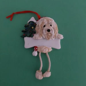 Adorno Doodle Dorado Hueso/Piernas Largas Colgantes - Nuevo En Caja/Añade Nombre de Perro  - Imagen 1 de 12