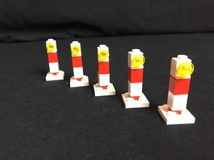 Lego 5x Warnbake Warnbaken Baustellenabsperrung Baustelle City Stadt Eigenbau - Bild 1 von 4