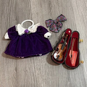 Muffy VanderBear Musical Soiree Collection Kleid mit Stradibearius Violine & Koffer - Bild 1 von 4