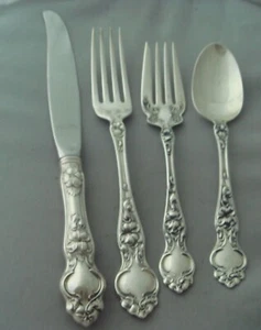 Wallace Violet Sterling Silver Four Piece Setting - Picture 1 of 1