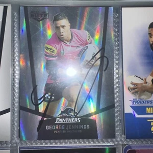 George Jennings Signed 2015 NRL Elite Parallel card Penrith Panthers - Picture 1 of 1