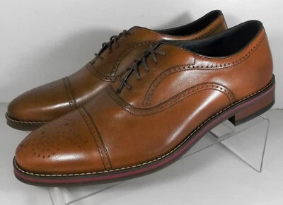 594710 SP50 MEN'S SHOES SIZE 9 M TAN LEATHER LACE UP JOHNSTON & MURPHY - Image 1 of 4
