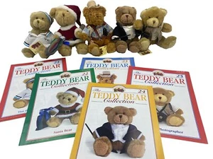 The Teddy Bear Collection Set of 5 Plush Bears Magazines 21 -25 T2080 LWB - Picture 1 of 8