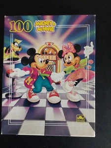 Vintage 1950s Micky & Minnie Mouse 100 Piece Interlocking Puzzle - Picture 1 of 3