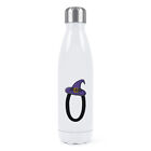 Letter O Witches Wizard Hat Double Wall Water Bottle Witch Halloween Alphabet