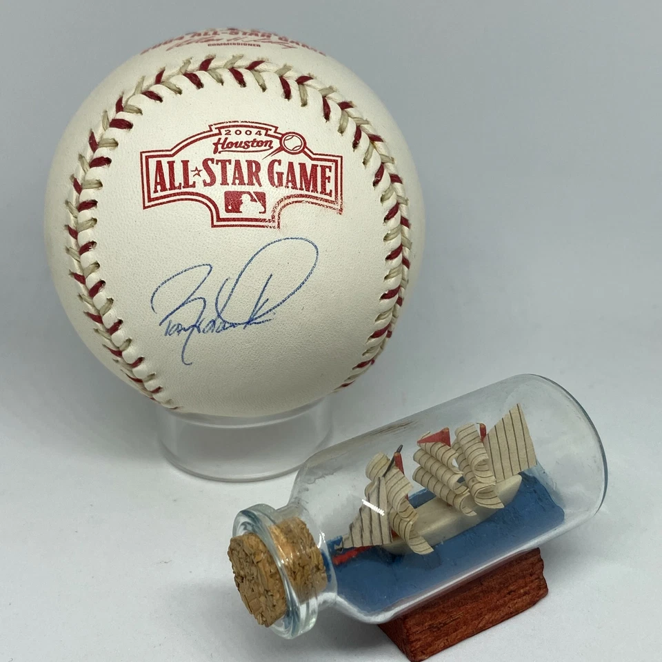 Barry Larkin signed Rawlings 2004 All Star Logo Baseball JSA COA Reds HOF A2229 - Image 1 of 1