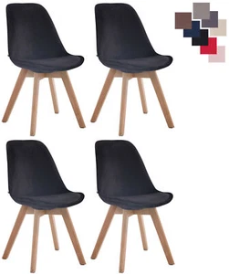 Butacas De Salón Borneo Con Base De Madera Estilo Escandinavo Sin Reposabrazos - Imagen 1 de 2