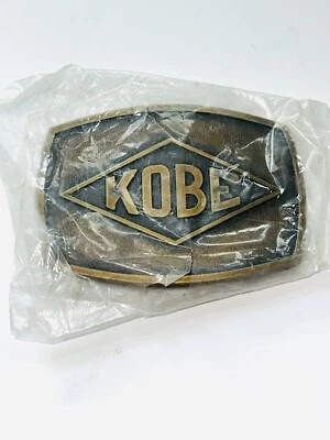 Vintage 1970’s KOBE Hydraulic Triplex Pumps Pewter Belt Buckle NEW - Image 1 of 4