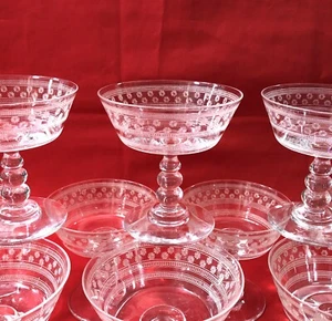 1 coupe à champagne cristal BACCARAT modèle 4770 gravure ETOILES 9,8 cm Verre - Foto 1 di 9