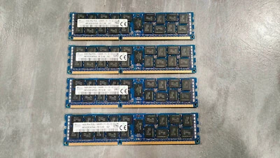 64GB (4x16GB) DDR3 - SK HYNIX - 2Rx4 PC3L 12800R - RAM RDIMM HMT42GR7AFR4A ECC - Photo 1/2