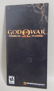 God of War Chains of Olympus PSP PlayStation Instruction Manual Only W Reg Card - Picture 1 of 11