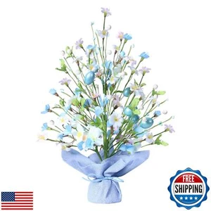 Super Holiday Easter Decorations, 18 Inch Artificial Easter Blue Egg Flower T - Picture 1 of 5