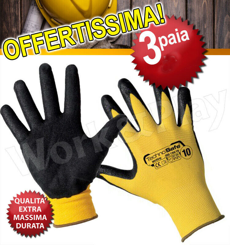 Guanto Anti Taglio Nitrile Foam Ambra - Portwest