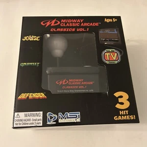 NIB Midway Classic Arcade Plug & Play TV Game 3 Games Joust Gauntlet Defender - Picture 1 of 7