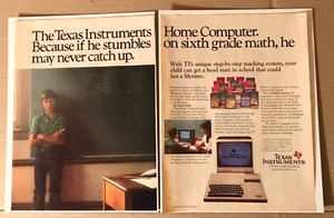 1983 Texas Instruments Home Computer TI vintage 2-page print ad advertisement - Picture 1 of 1