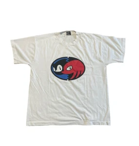 Vintage 1993/94 Sonic The Hedgehog & Knuckles Video Game Promo T Shirt Sega XL - Picture 1 of 5