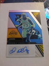 Cedric Ceballos 2022-23 Panini Flux Basketball Flux Signatures Auto SP Lakers